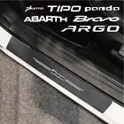 4 шт. наклейки на пороги автомобильной двери из углеродного волокна для Fiat 500 PANDA PUNTO SEICENTO SIENA ARGO BRAVO FREEMONT IDEA LINEA