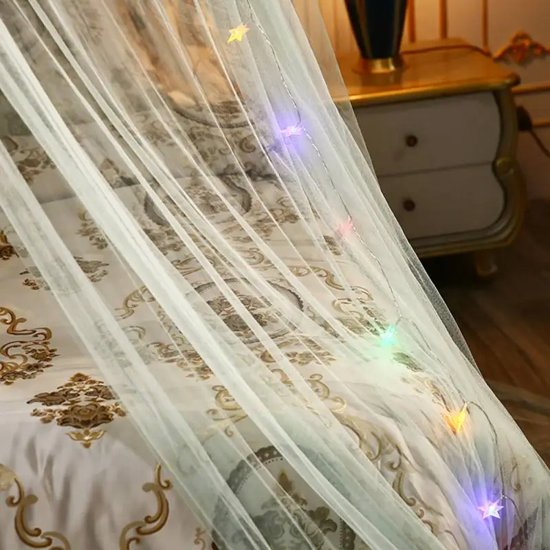 

Mosquito Net with FREE Stars Hanging Tent Baby Bed Crib Canopy Tulle Curtains for Bedroom Play House Tent for Children Kids Room