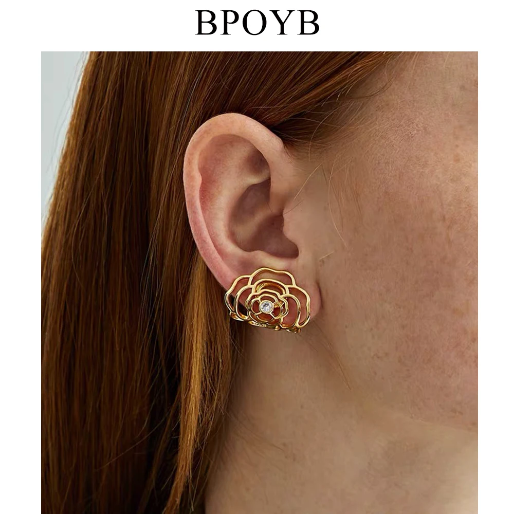 BPOYB 1 шт. 2020 новые дизайнерские модные цветочные манжеты для ушей без пирсинга