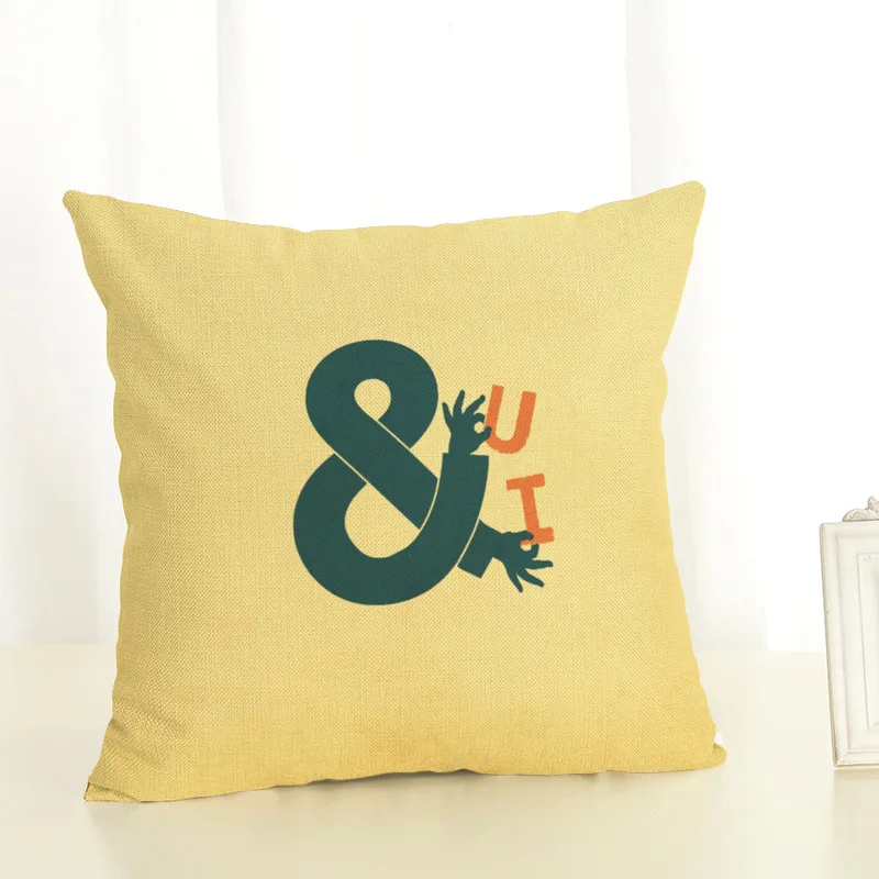 Оптовая торговля подушка на талию с надписью английском языке хлопковая Подушка