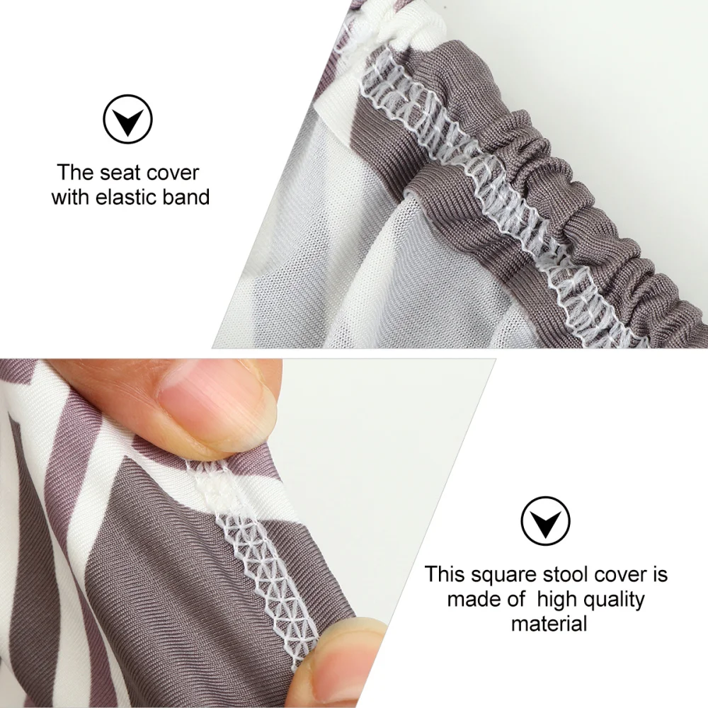 

Spandex Stretch Chair Seat Cushion Stool Covers Removable Elastic Seat Case