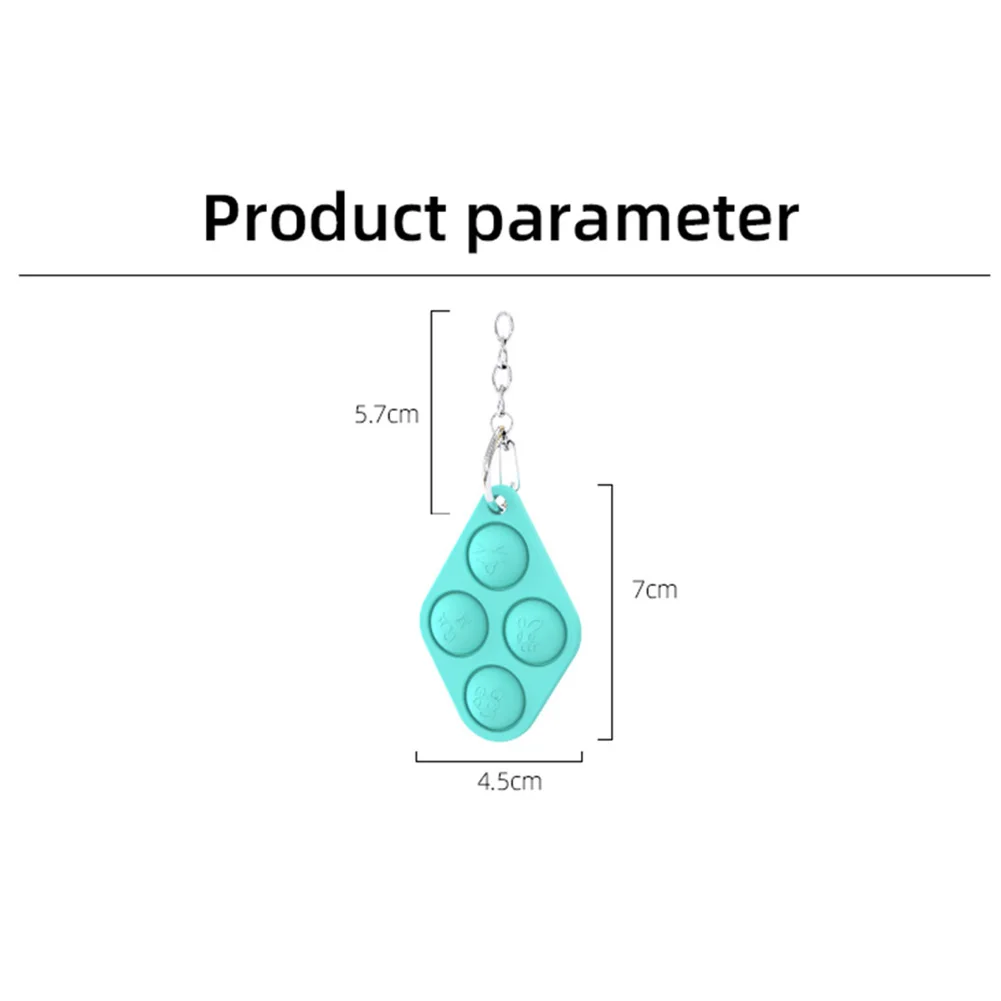 

Simple Dimple Fidget Toy Silicone Stress Relief Bubble Keyring Toy Push Bubble Keychain Decompression Toy