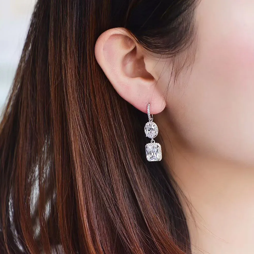 

Top Quality Citrine Gemstone Long Drop Dangle Hook Earrings 925 Sterling Silver Earrigns Fine Jewelry Women Gifts Wholesale