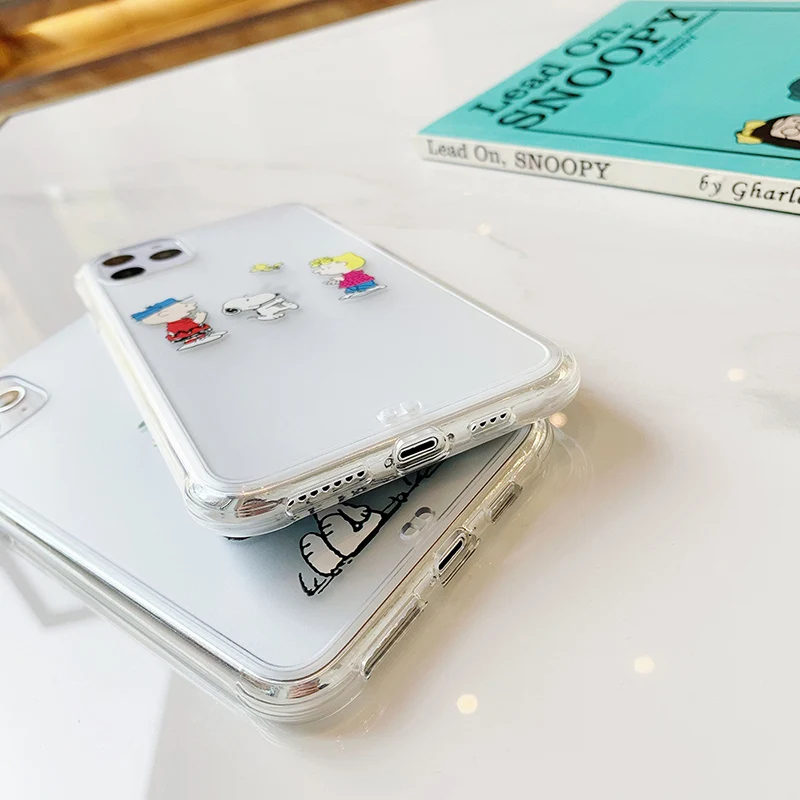 Милый чехол для телефона с рисунком собаки, птицы для iPhone X, XR, XS, Max, для iPhone 6, 6s, 7, 8 plus, 11pro, прозрачный мягкий силиконовый чехол, задняя крышка
