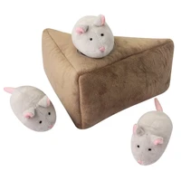 dog plush toy burrow interactive squeaky hide and seek toys hamster toys pet puppy chew squeaker toys sound play training toys