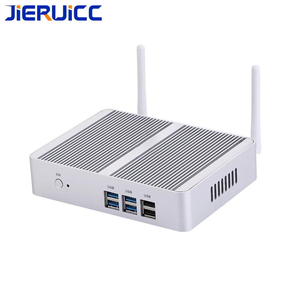 Безвентиляторный Intel N3150 Мини ПК Celeron Quad Core 1 6 ~ 2 08 GHz Win10 компьютер двойной HDI Dual