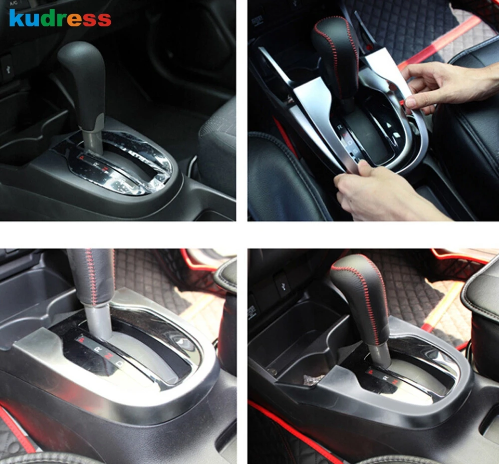 Для Honda Jazz 2014 2015 панель коробки передач интерьера авто модифицированное кольцо