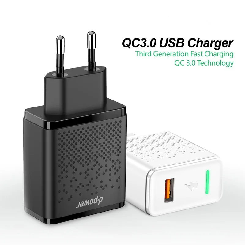 Быстрая зарядка 3 0 USB зарядное устройство для samsung S10 Xiaomi huawei iPhone EU US QC быстрое