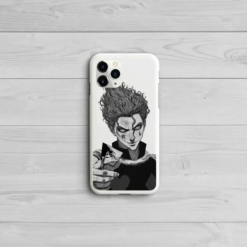 

Hisoka Anime Hunter X hunter Phone Case Candy Color White for iPhone 11 pro XS MAX 8 7 6 6S Plus X 5S SE 2020 XR