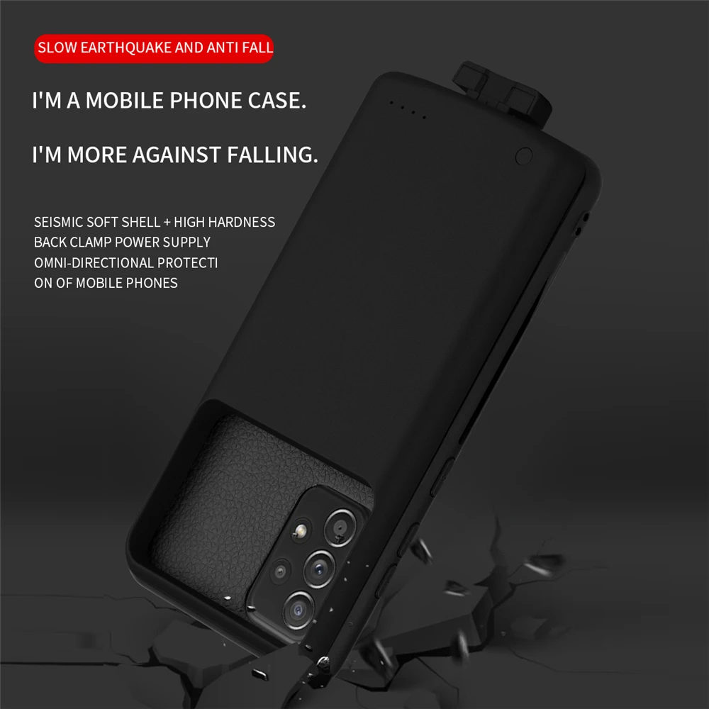 Battery Charger Cases For Samsung Galaxy A12 Battery Case 5000mAh Magnetic Powerbank Charging Cover for Samsung A12 Power Case