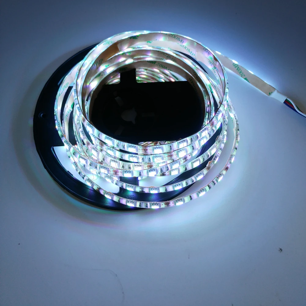 5 м/лот Светодиодная лента SMD5050 DC12V 60 светодиодов/м гибкий светодиодный светильник