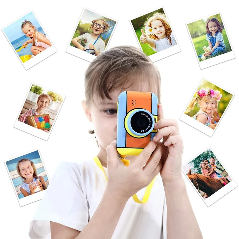 

Kids Camera, Rechargeable Children Digital Camera with 32G Memory Card 16MP 1080P HD Shockproof Digital Video Camera Toy