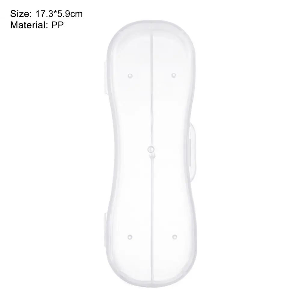 

Baby Tableware Storage Box Transparent Portable PP Spoon Fork Storage Box Dust-proof Mini Box for Children's Daily Necessities