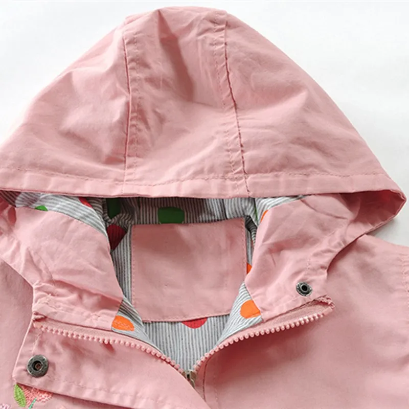 Детская двухслойная куртка на хлопковой подкладке с капюшоном |