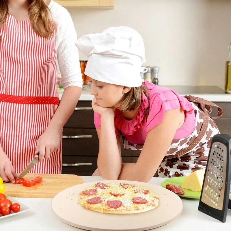 

Pizza Stone, 15Inch Ceramic Pizza Grilling Stone/Baking Stone, Perfect Baking Tools for BBQ - Thermal Resistant