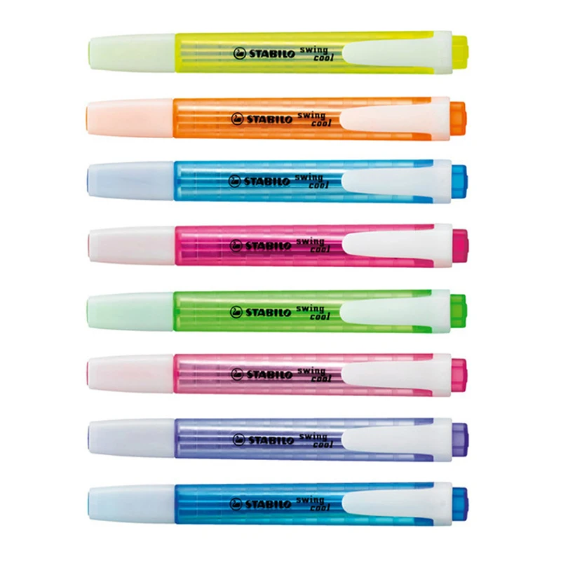 

Stabilo Swing Cool Highlighter Pen Permanent Subrayadores Color Pastel Markers Journal Supplies Surligneur Art Stationery