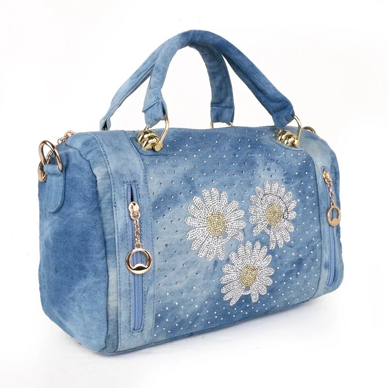 

Luxury Designer denim bag women's Boston Bag Messenger Bag 2021 women's Handbag Shoulder Bag tote bags for women