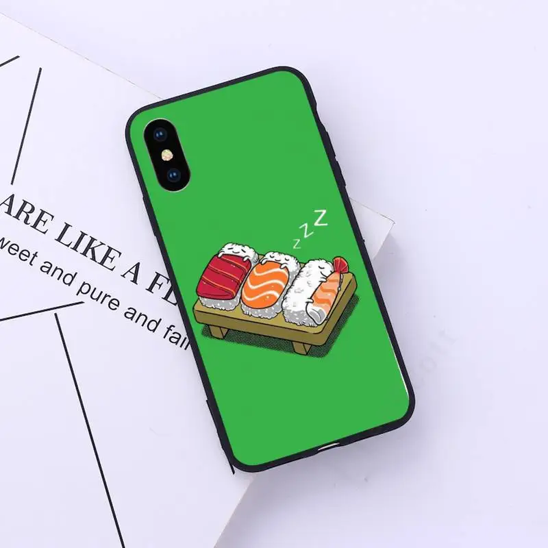 

Sushi delicious cunny cute food Phone Case for iPhone 11 12 pro XS MAX 8 7 6 6S Plus X 5S SE 2020 XR