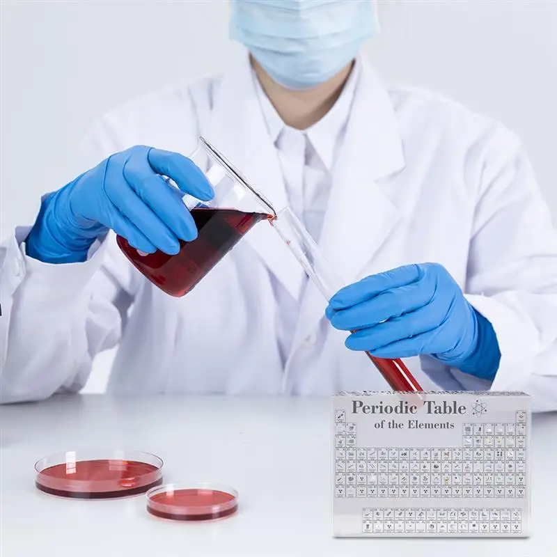 Акриловая Периодическая таблица с реальными элементами дисплей химическими для