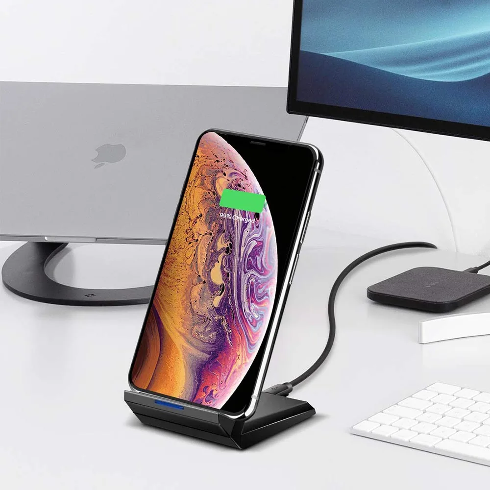 15 Вт Qi Быстрое беспроводное зарядное устройство для samsung S10 9 plus Note10 iPhone Xr 11 Pro Max 8Plus HUAWEI P30 Pro Xiaomi Mi9 зарядная станция