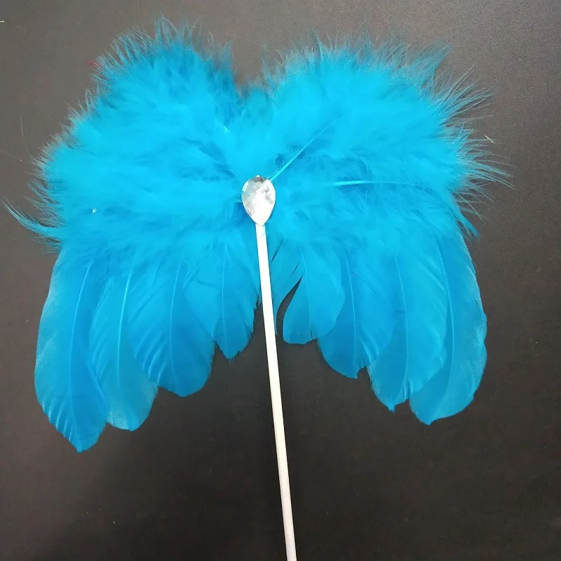 Романтические белые перья Крылья Ангела торт Топпер кекс топперы украшения