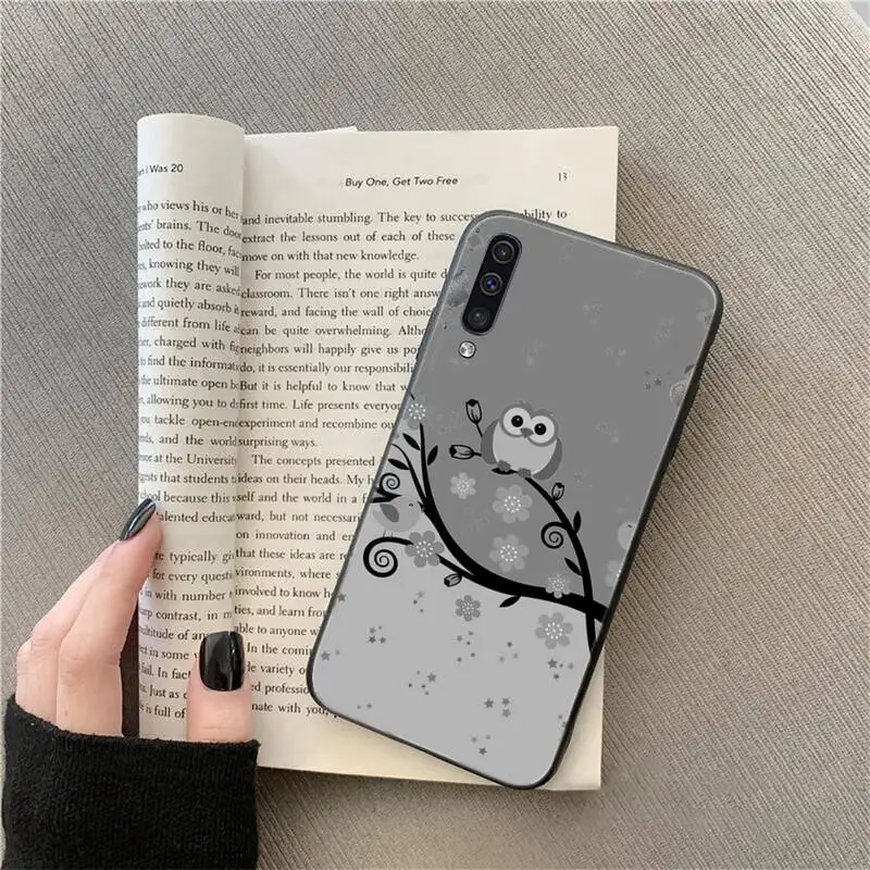 

Lovely Cartoons Animal Owl Phone Case For Samsung A51 A32 A52 A71 A50 A12 A21S S10 S20 S21 Plus Fe Ultra