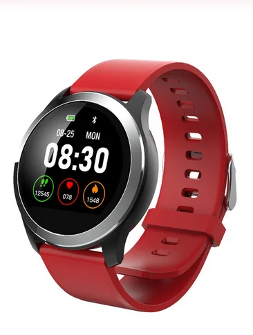 Beautyss Z03 Смарт-часы для мужчин PPG+ ЭКГ amazfit bip IP68 Водонепроницаемый сердечный ритм кровяное давление спортивные Смарт-часы для Android IOS - Цвет: Red