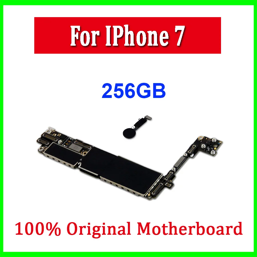 100% оригинальная разблокированная материнская плата для iPhone 7 с/без отпечатков