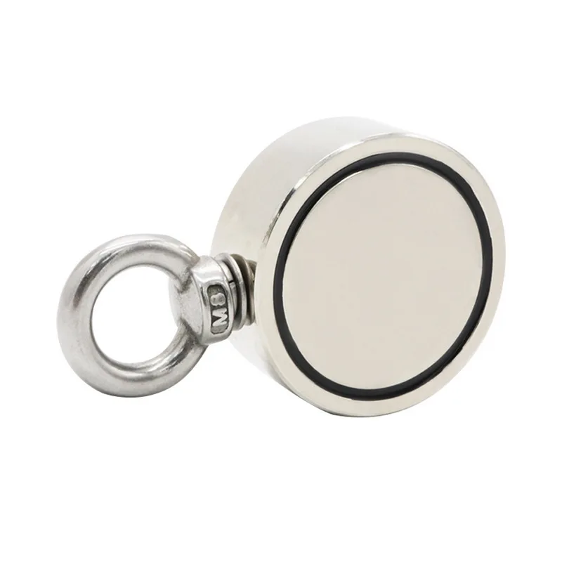 D75мм сильный Мощный круглый неодимовый магнит крюк спасательный держатель для