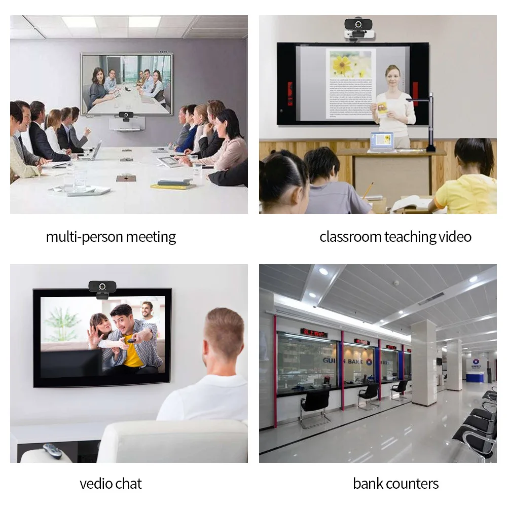 

Webcam 1080P HD Web Camera With Microphone For Pc Laptop Desktop Android Tv Usb Web Camera Flexible Video Live Teaching Webcam
