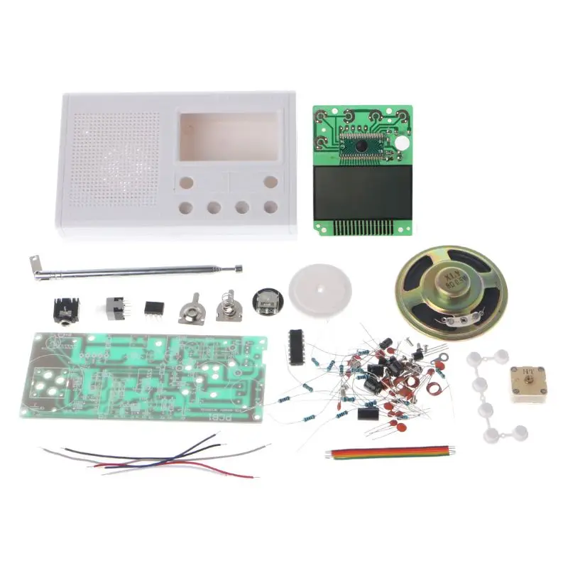 Набор сделай сам с ЖК дисплеем и FM радио электронный Обучающий набор частотный