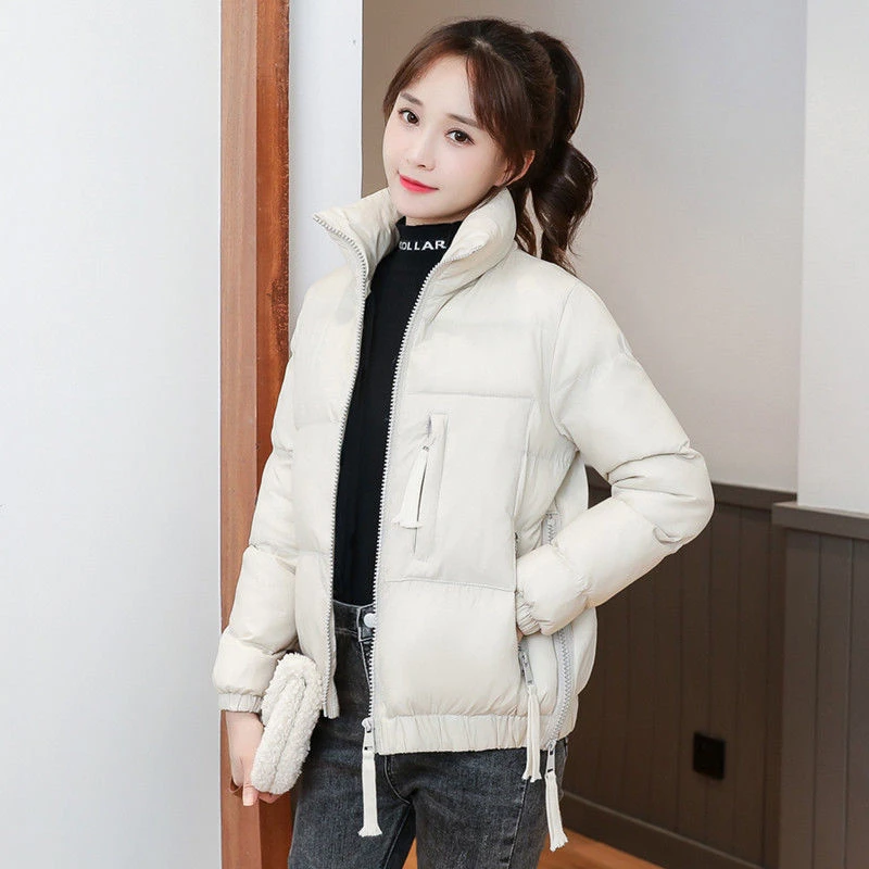 

Новое поступление, женские парки 2021, зимние хлопковые куртки, модные свободные короткие пальто на молнии, повседневное теплое женское пуховое хлопковое пальто N386