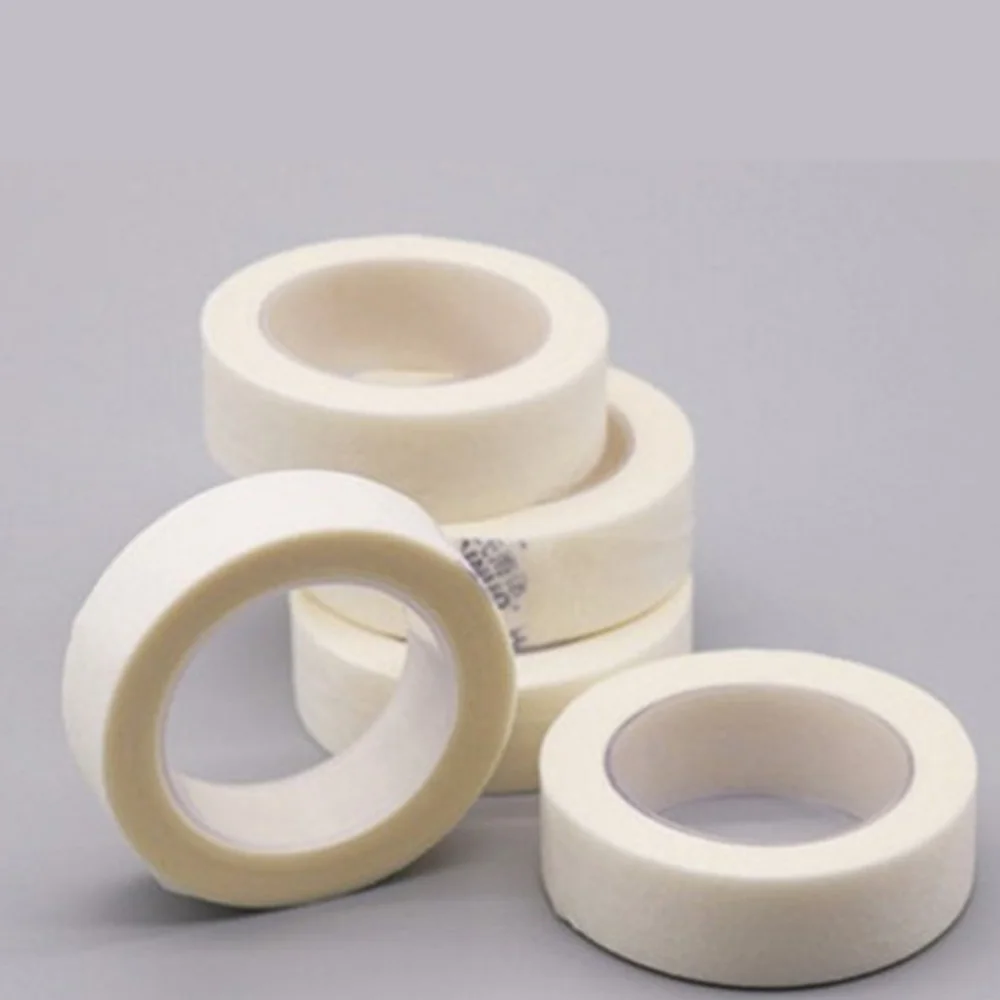 Комплект из 3 предметов: лента для наращивания Белых Ресниц не тканая набор ухода