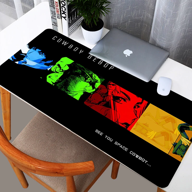 cowboy bebop gaming mousepad 2mm thickness new arrive large size 400mm900mm washable rubber mouse pad mat for laptop free global shipping