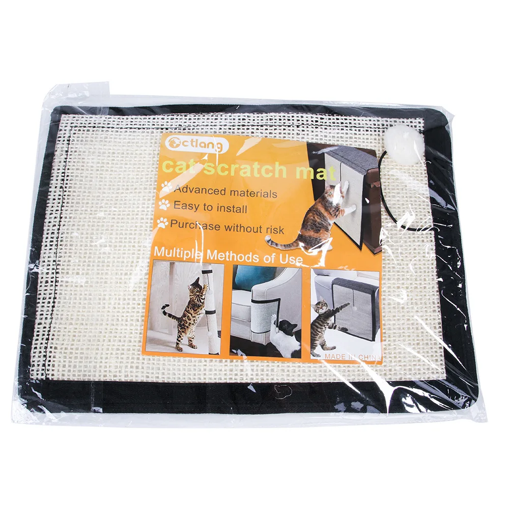 

Cat Scratch Guard Mat Natural Sisal Furniture Protection Anti-scratch Toy for Home Pet Supplies Grinding Claw