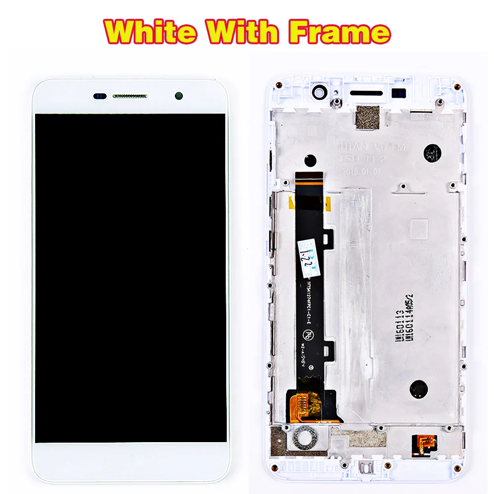 White with Frame По сделке команда 5,0 дюймов ЖК-дисплей для huawei honor 4c pro TIT-L01 кодирующий преобразователь сенсорного экрана в сборе сменная рамка с бесплатными инструментами - Цвет: White with Frame