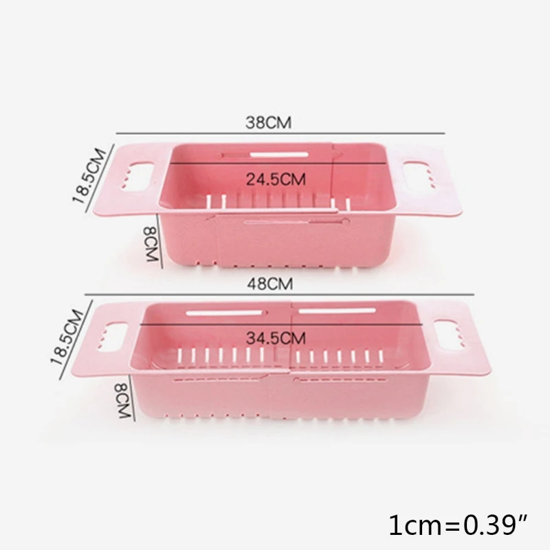 

Выдвижная сливная корзина для кухонной раковины, прямоугольная пластиковая стойка для слива посуды, фильтр для раковины, чехол для слива фр...