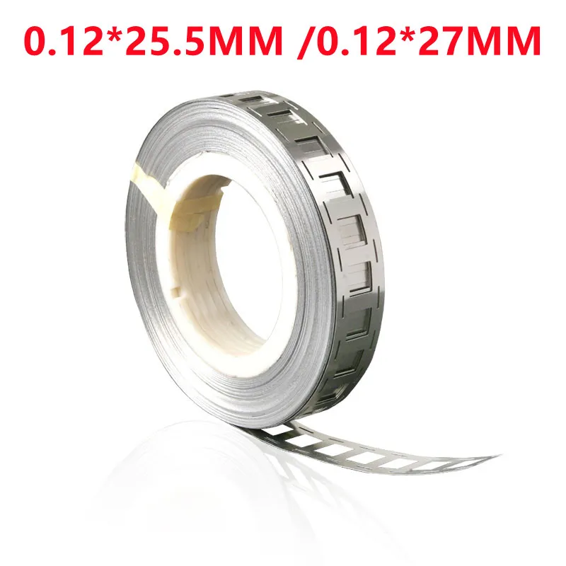 

Никелевая лента, 1 рулон, 10 метров, 2P, 0,12*25/27 мм, никелированная лента для сварки литиевых батарей 18650, никелевая лента высокой чистоты
