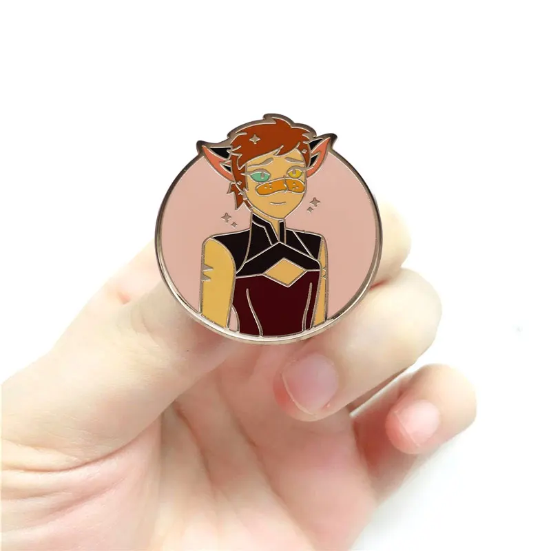 Жесткая эмалированная брошь She Ra 2021 Pins The Princess of Power Catra значки Мультяшные Злодеи