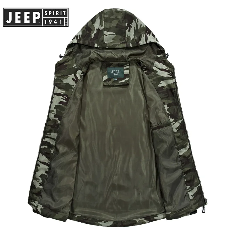 JEEP SPIRIT весенние осенние куртки ветровка военные куртки пальто Мужская камуфляжная чакета с капюшоном hombre мужская верхняя одежда