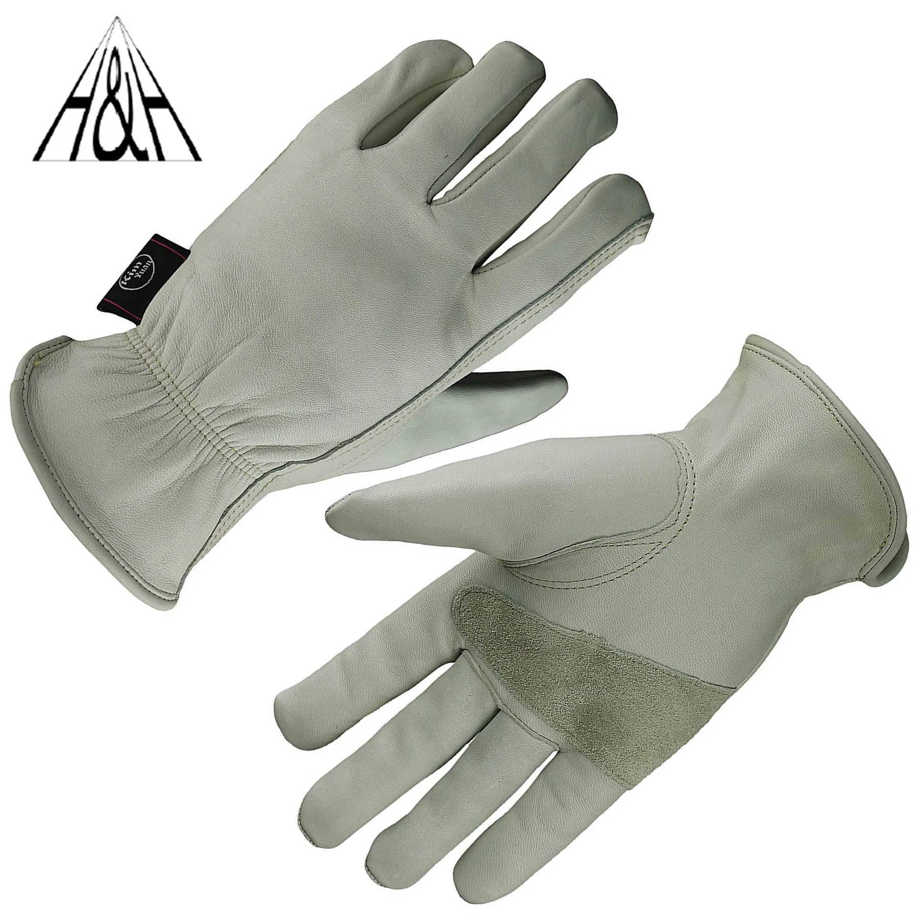 Кожаные Рабочие сварочные перчатки HHPROTECT с крепежной лентой износостойкие и