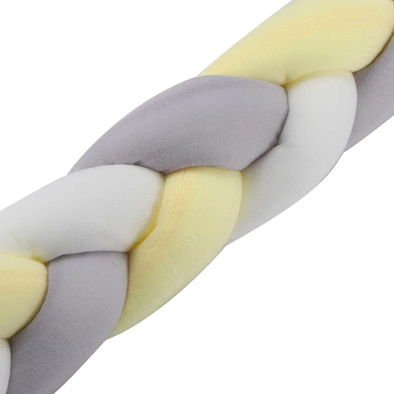 

3m Crib Bumpers Protector Pillow Kids Bed Bumper For Newborn Baby Pillow Cushion Cot Room Infant Knot Things Protector Bumpers