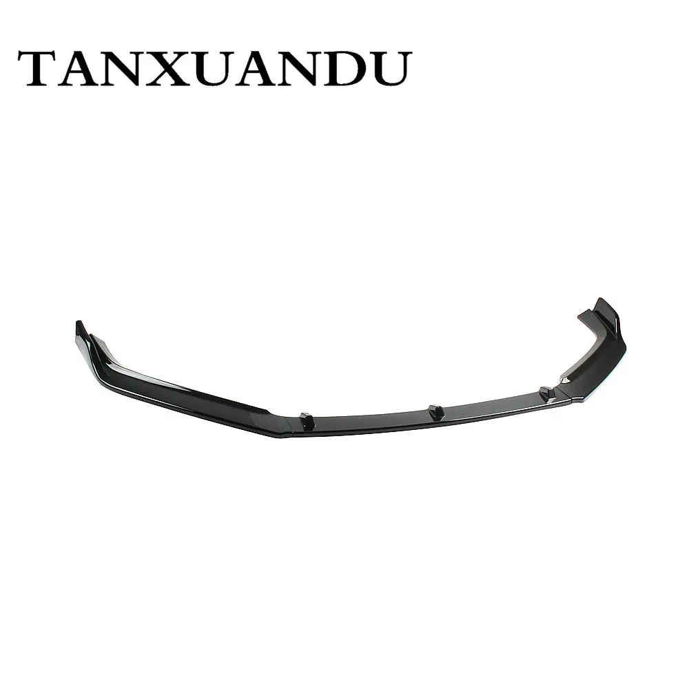 1026 роспись черный глянец 3-ступенчатый передний бампер спойлер днища крыло Спорт