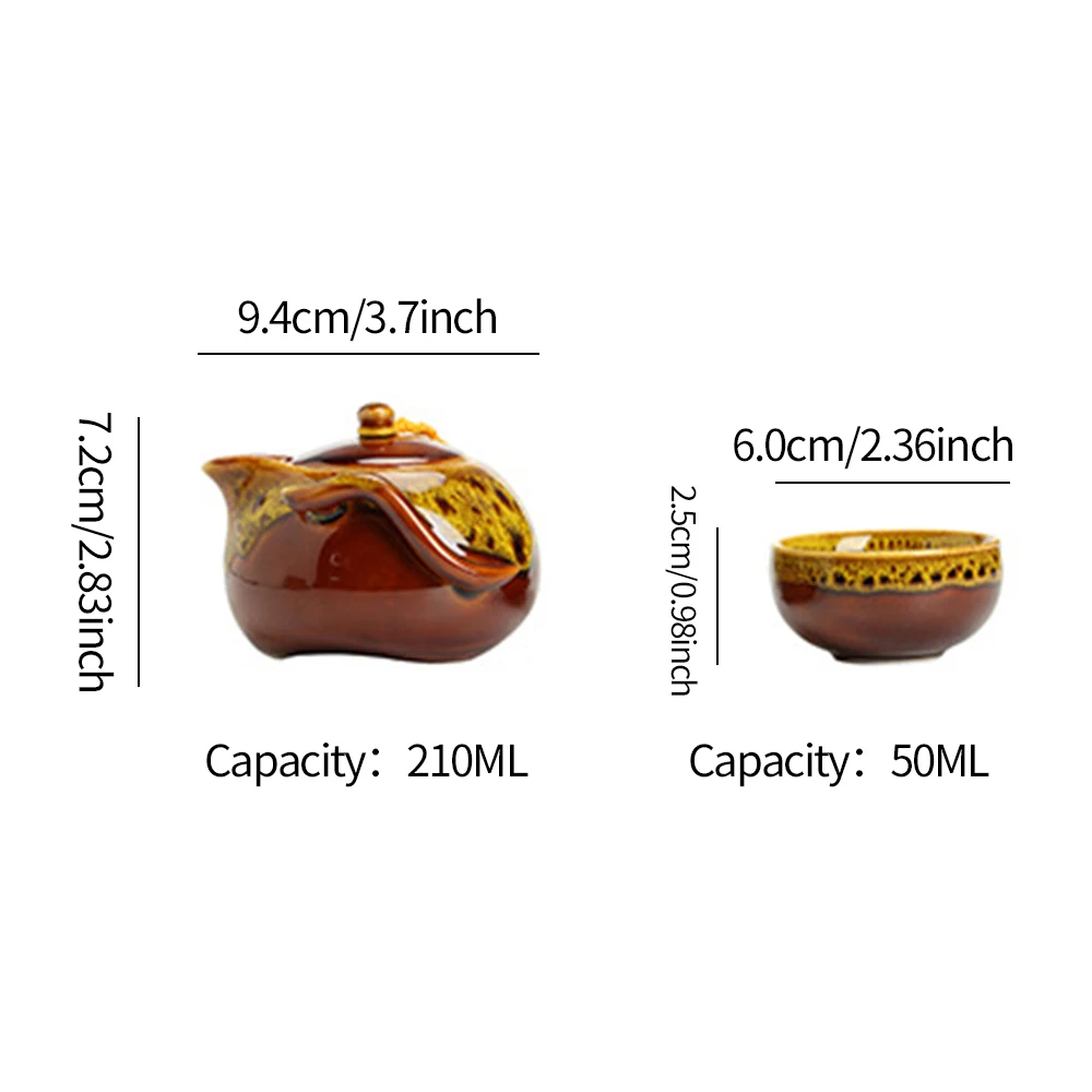 

Portable Chinese Kung Fu Tea Set Portable Ceramic Tea Cups Teapot Teaware Set With Storage Bag Clip For Outdoor Travel Quick Cup