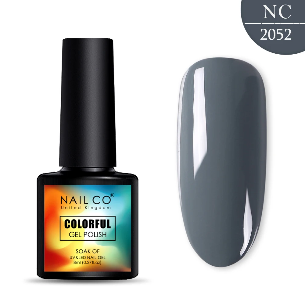 2052 NAILCO, новинка, 8 мл, 130 цветов, светодиодный Гель-лак для ногтей УФ гель для ногтей, салонный домашний лак, Гель-лак, гибридный, впитывающий - Цвет: 2052