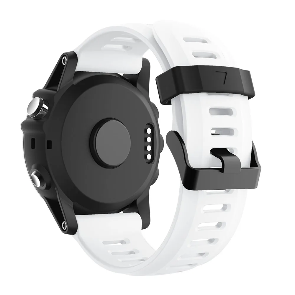 White Yayuu мягкий силиконовый сменный ремешок для часов с инструментами для Garmin Fenix 3/Fenix 3 HR/Fenix 5X/5X Plus/D2 Delta PX/Descent MK1 - Цвет: White