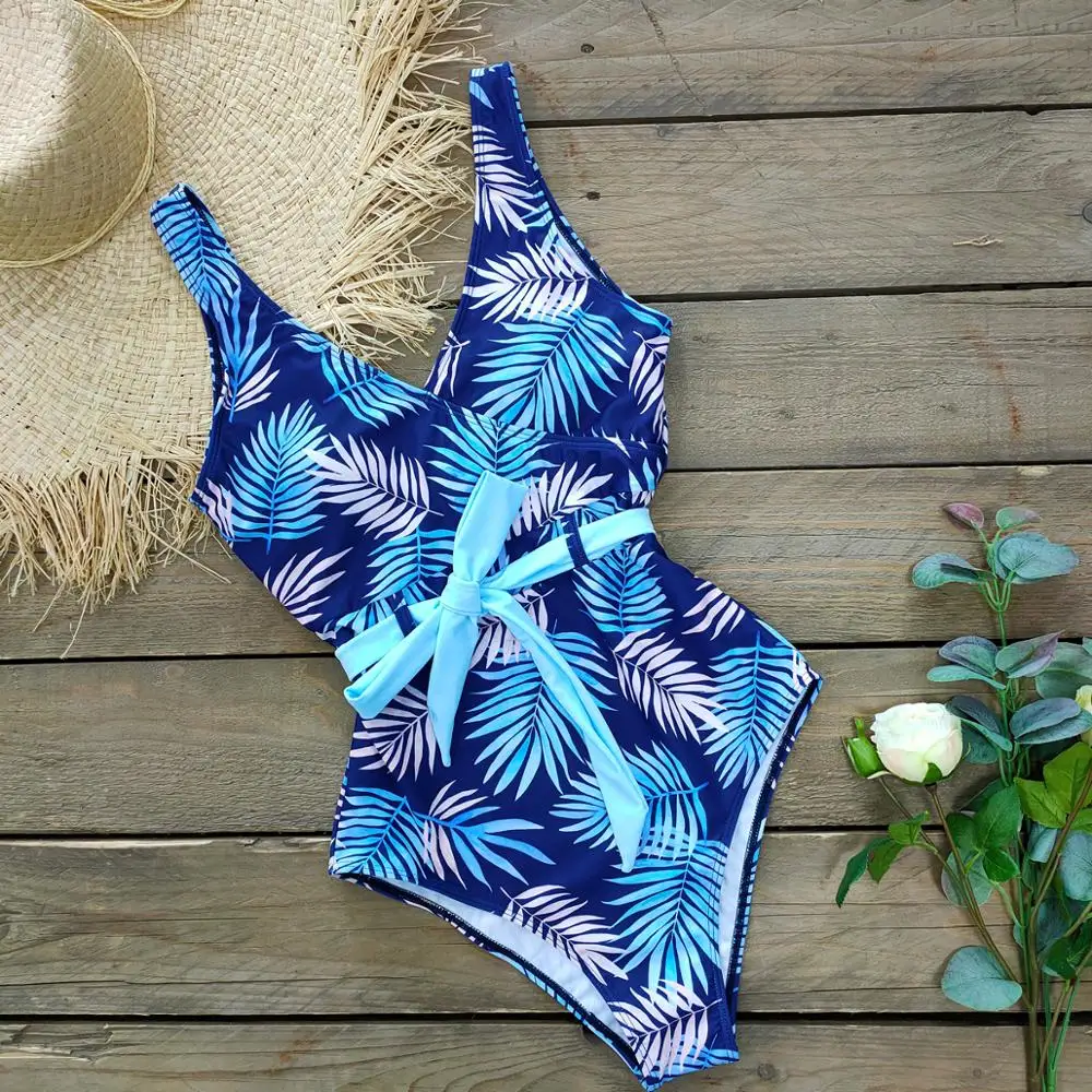 Новинка 2020 Цельный купальник для женщин Купальники пуш ап в стиле пэчворк