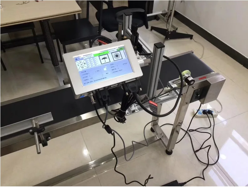 

On line date ink jet printing machine printer with conveyor for FFP2 FFP3 KN95 mask