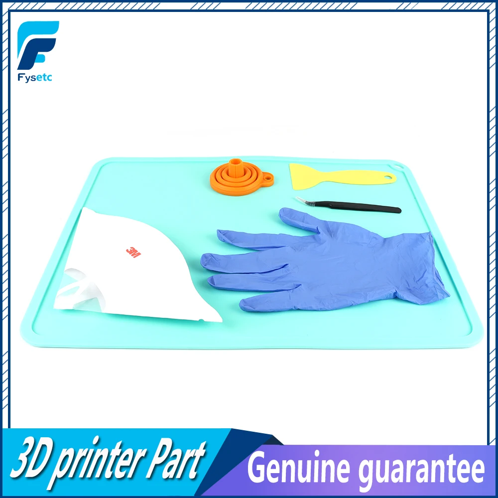 

Silicone Slap Mat 410*310mm Clean-up Or Resin Transfer To Protect Work Surface For DLP SLA 3D Printer Accessories