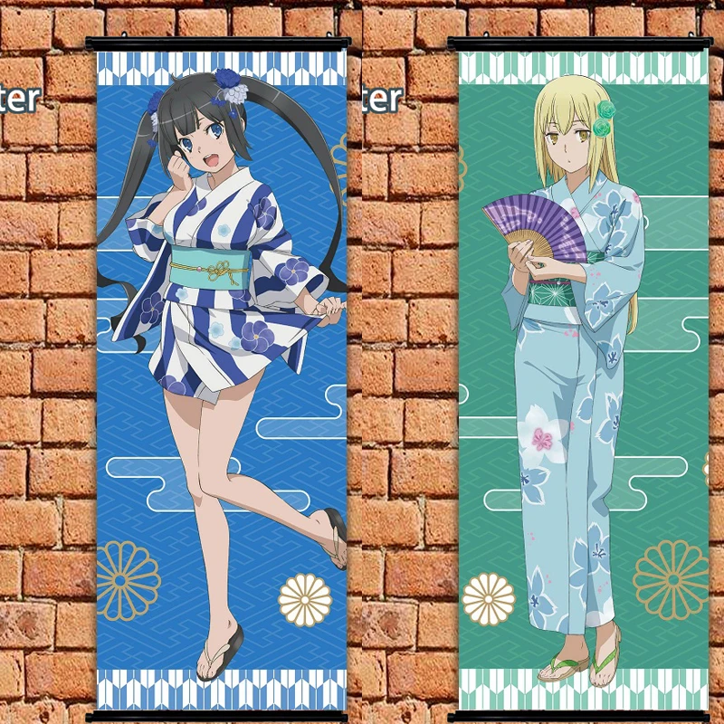 Постер аниме это неправильно чтобы попытаться забрать девочек в подземелье